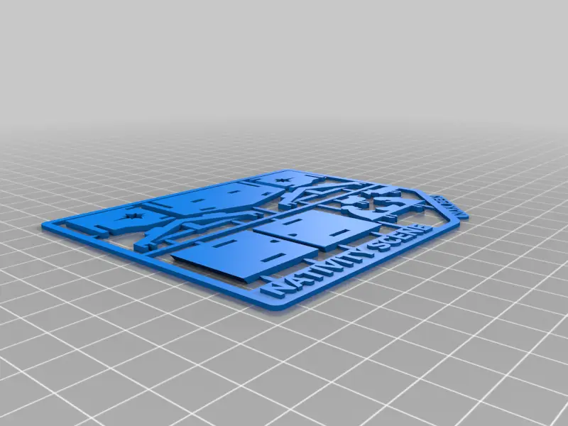 Nativity Scene Kit Card — modelo 3D