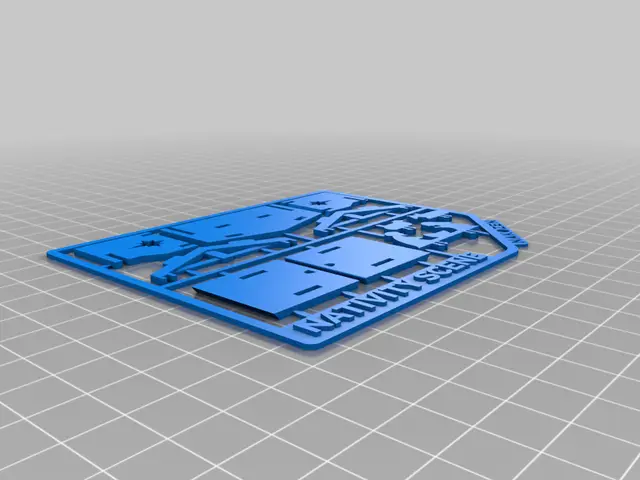 Nativity Scene Kit Card — modelo 3D
