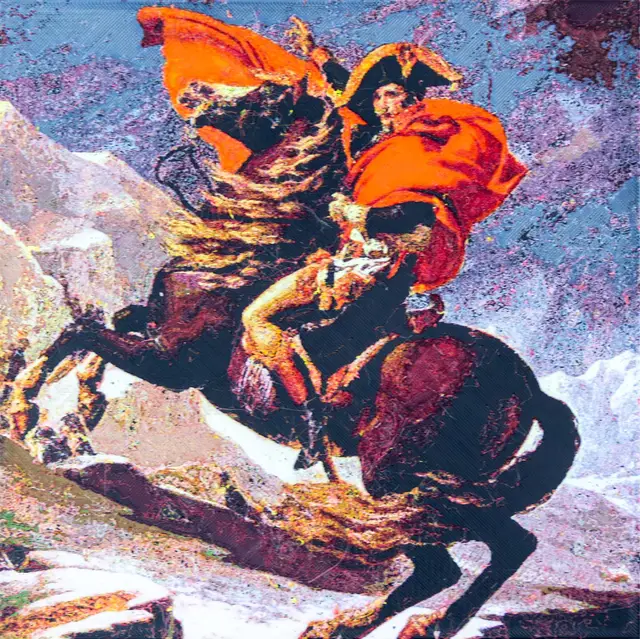 Napoleon Crossing the Alps - Filament Painting — modelo 3D