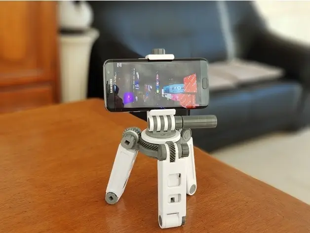 Tripod smartphone — modelo 3D