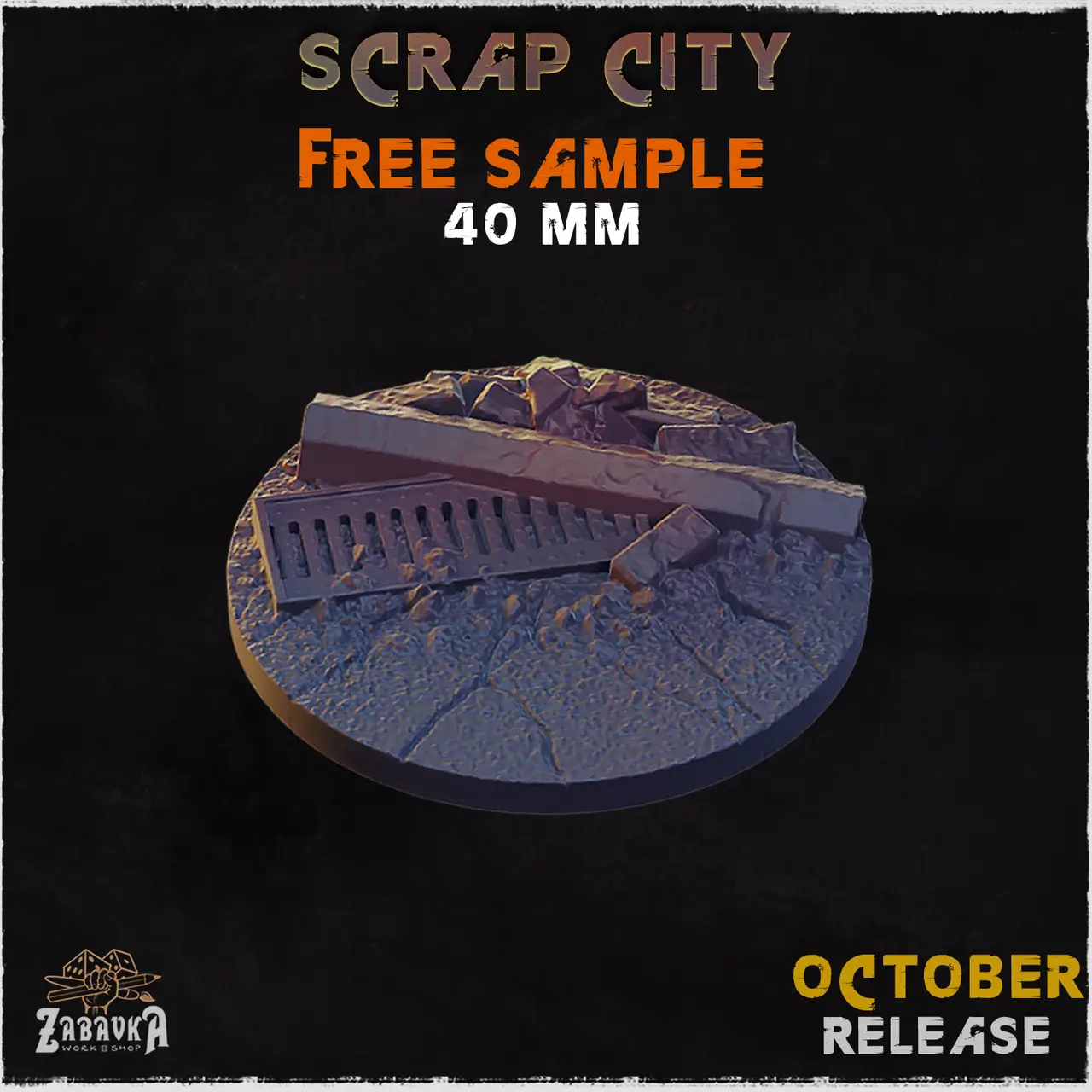 Scrap City - Bases & Toppers (Free Sample) — modelo 3D