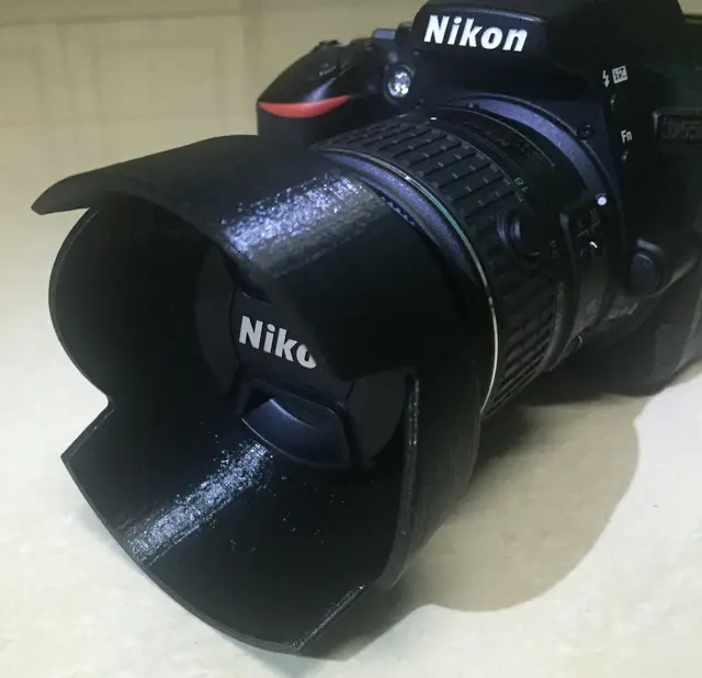 Nikon HB-69 18-55mm VRII New lens hood — modelo 3D