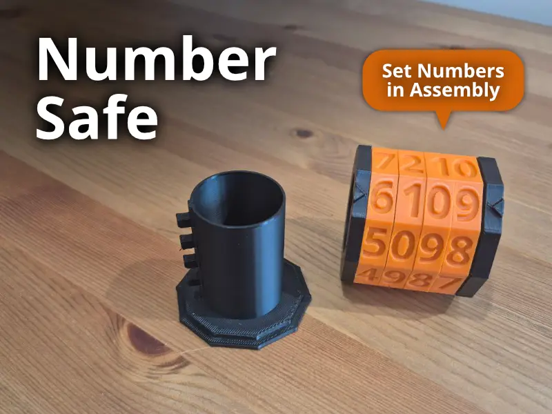 Number Safe - Cryptex — modelo 3D