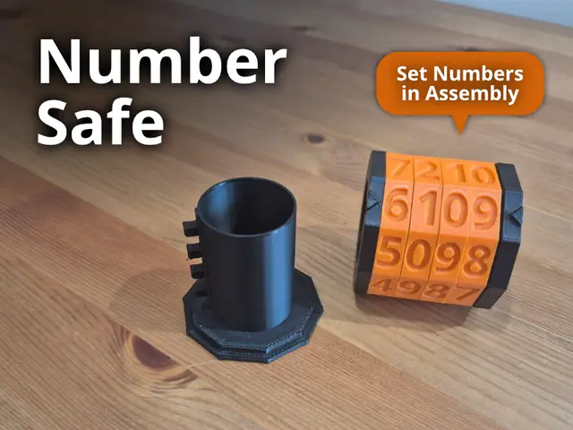 Number Safe - Cryptex — modelo 3D