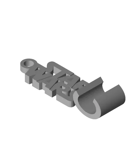 Star Wars keychain phone stand — modelo 3D