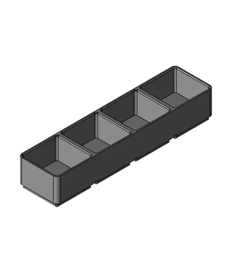 Gridfinity N Scale Train Display Box — modelo 3D