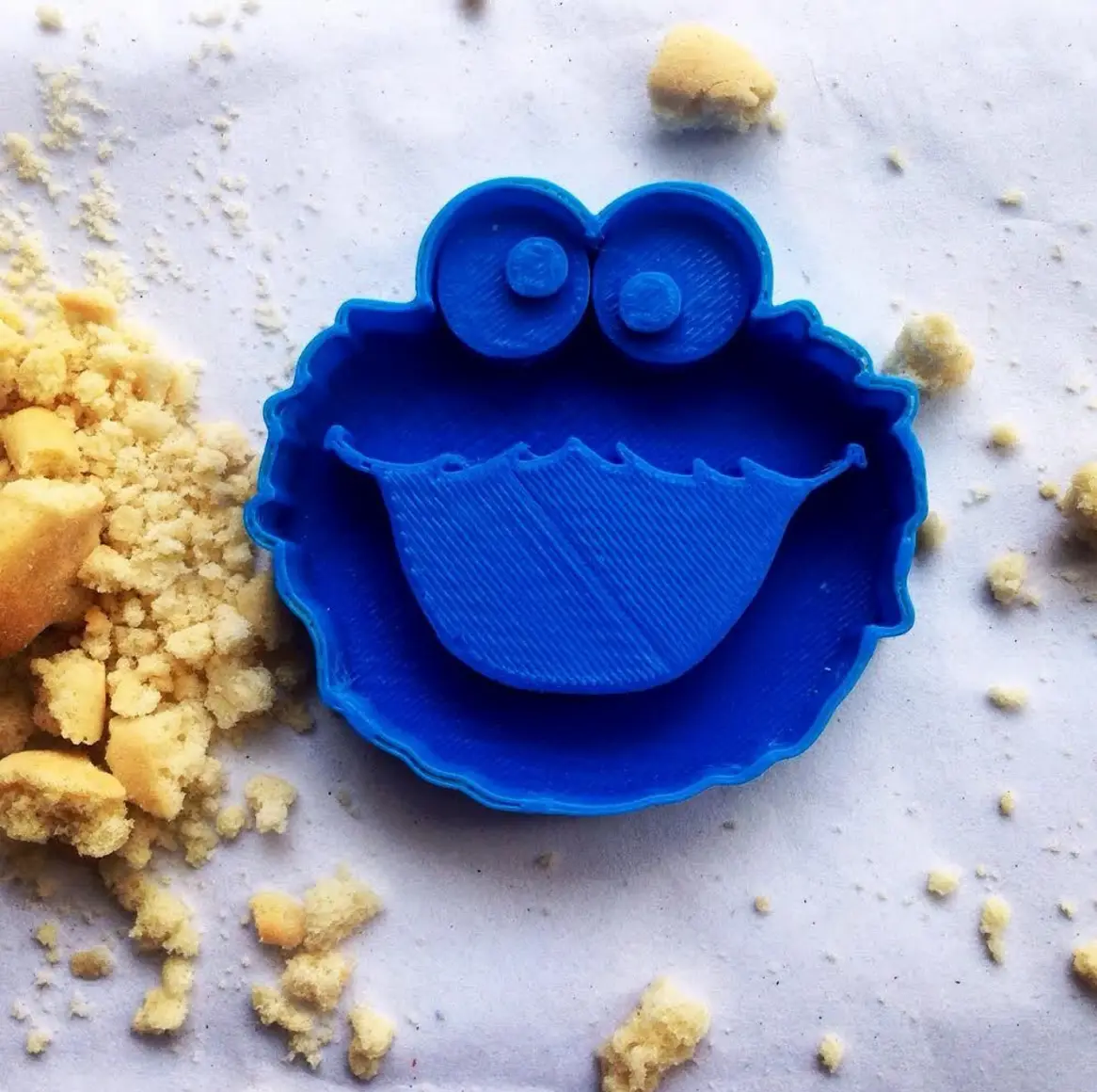 Cookie Monster Cookie Cutter — modelo 3D