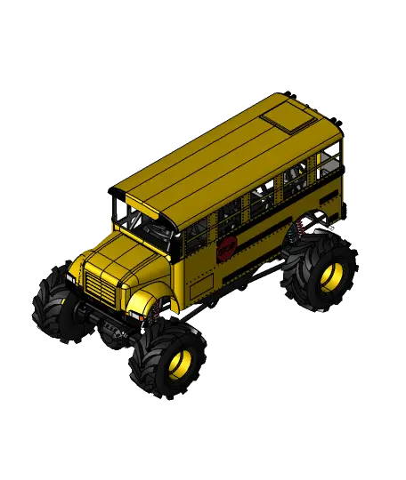 Monster Bus — modelo 3D