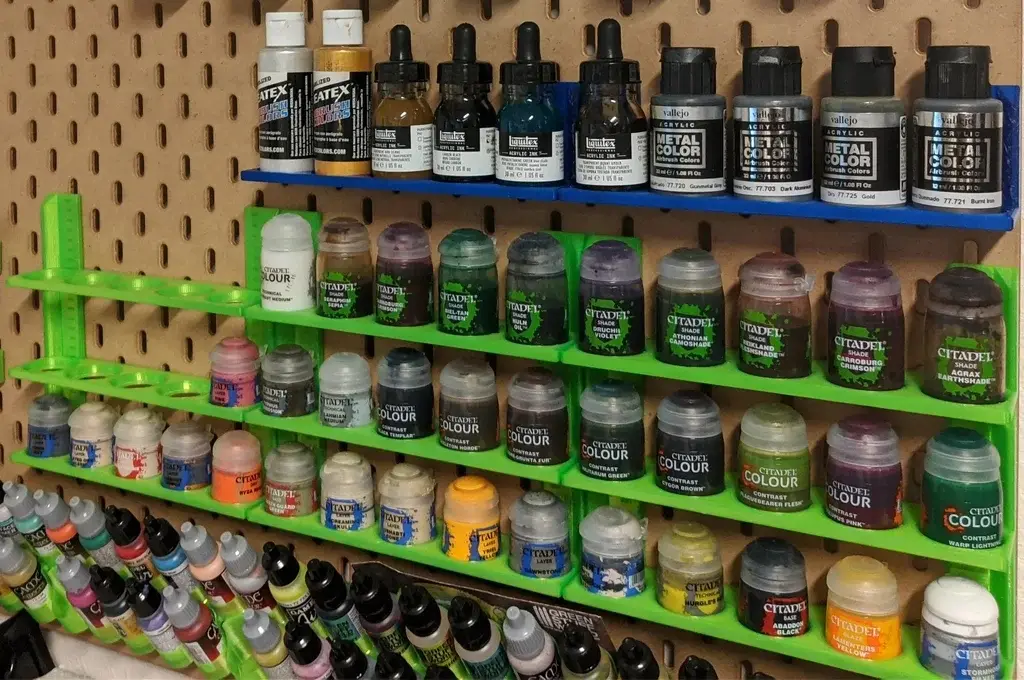 Ikea Skadis Pegboard Wargaming Paint Bottle Holder — modelo 3D