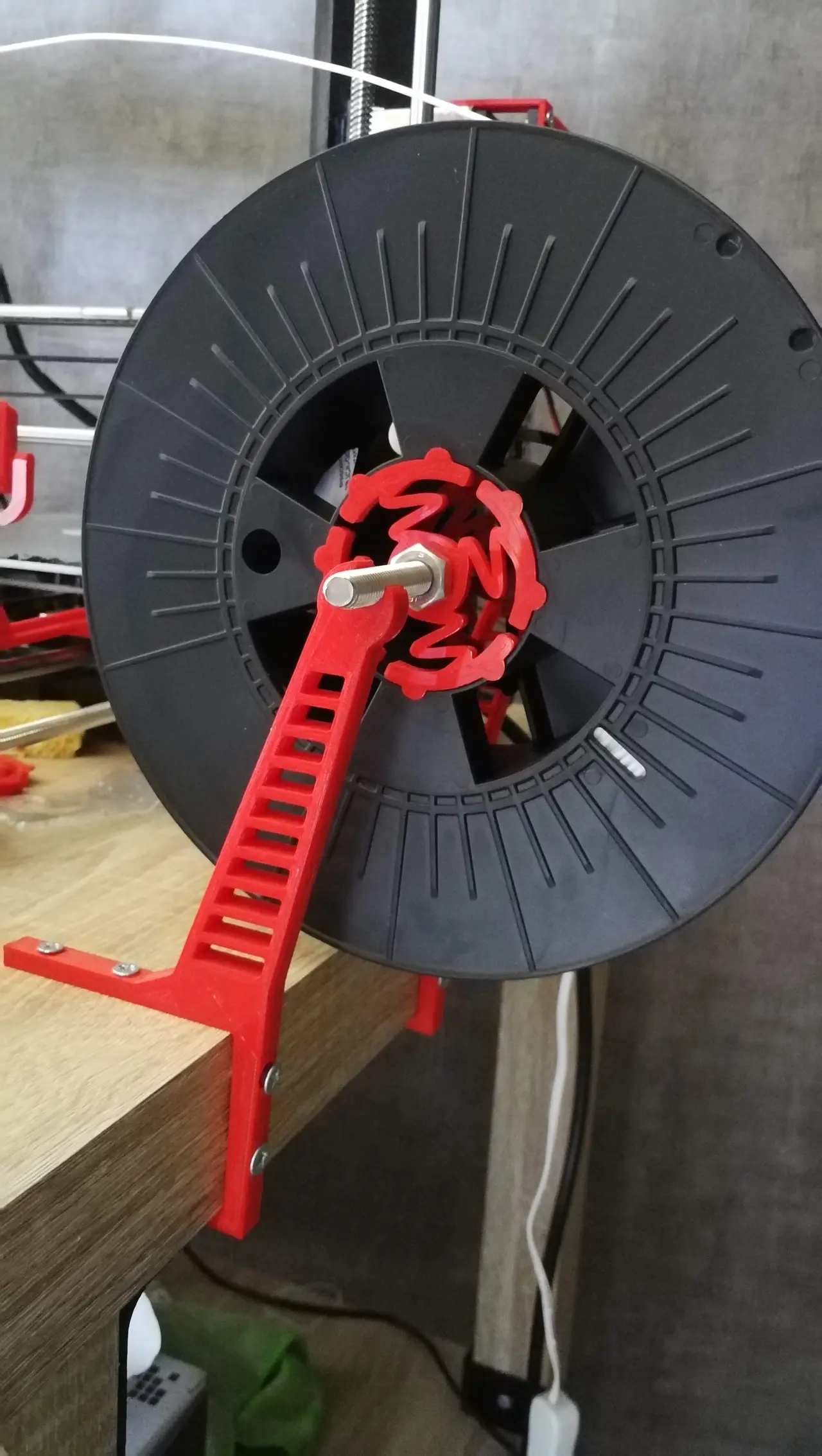 Spool holder Anet A8 for Ikea Lack Table — modelo 3D
