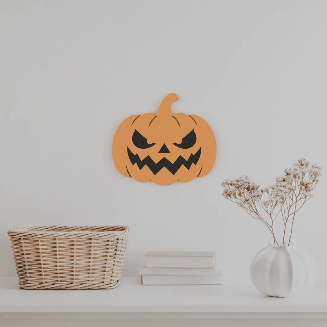 Halloween Pumpkin Wall Art – 3D Printable Model — modelo 3D