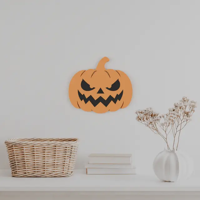 Halloween Pumpkin Wall Art – 3D Printable Model — modelo 3D