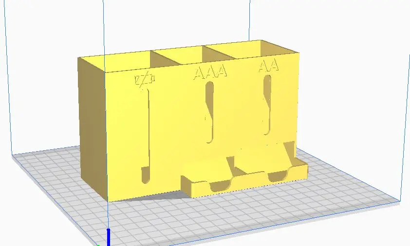 battery holder and low battery — modelo 3D