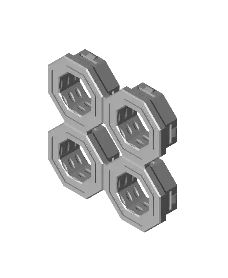 Quad Raised Snap — modelo 3D