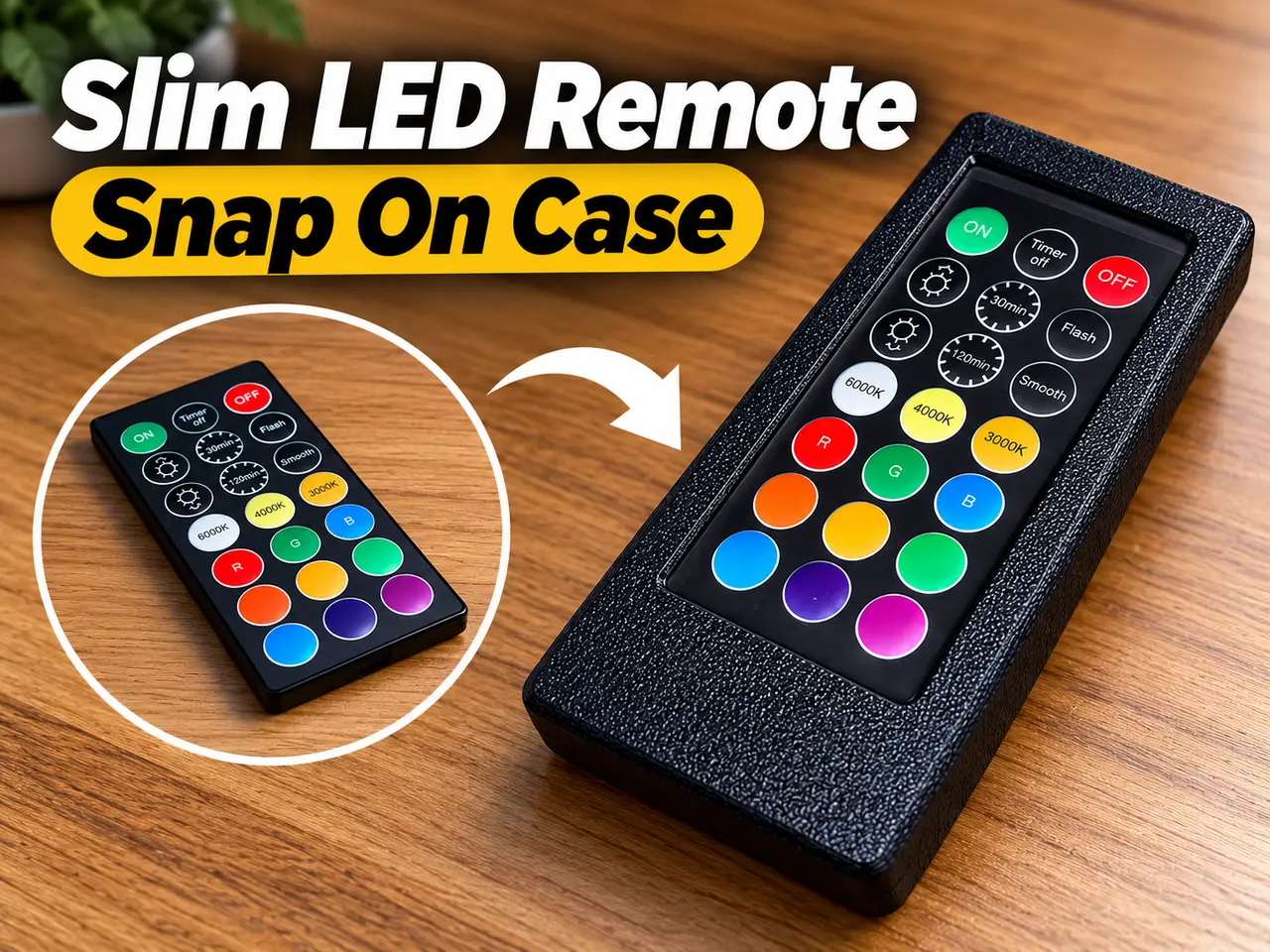 LED Remote Case — modelo 3D