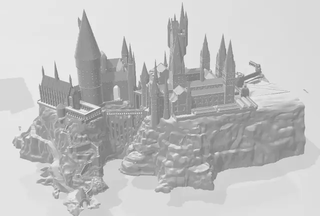 castle hogwarts — modelo 3D