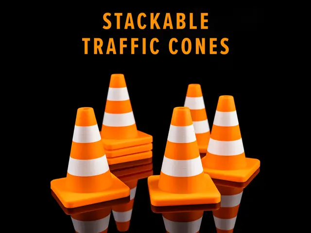 Mini Traffic Cone - Stackable - Multicolor — modelo 3D