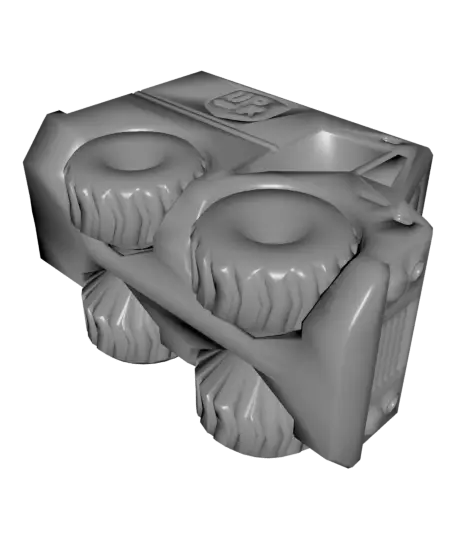 Fixum Dude Motors PIP Package Delivery Truck — modelo 3D