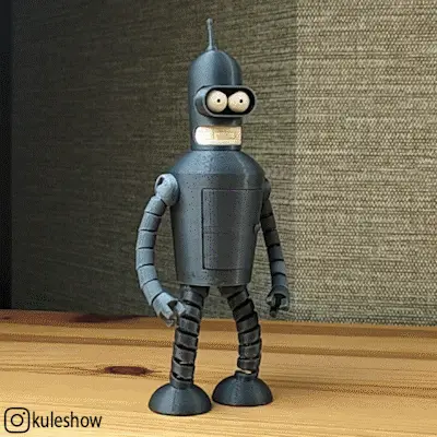 Bender Futurama 🪥🌈🤖 — modelo 3D