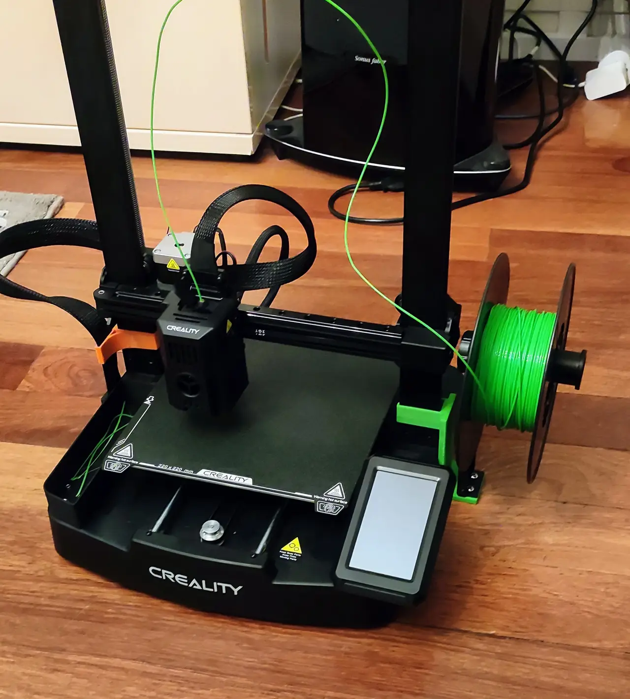 Ender 3 V3 SE/KE Side Spool Holder. Less gantry wobble. Much lower printer height. — modelo 3D