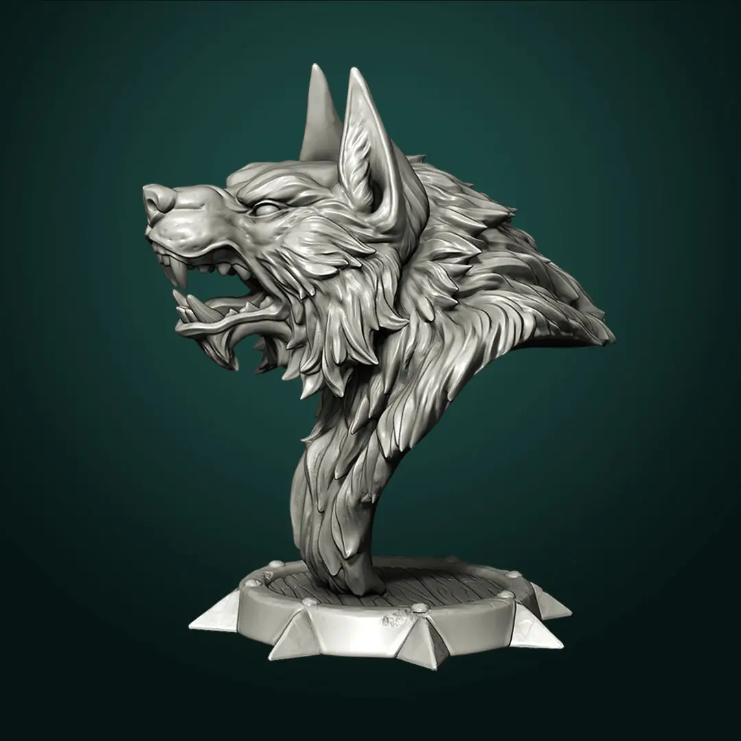 Werewolf bust — modelo 3D