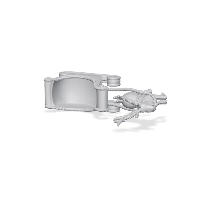 Santa Sleigh with Reindeer Christmas Centerpiece — modelo 3D