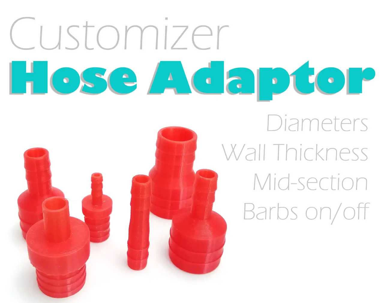 Hose Connector - Customizer — modelo 3D