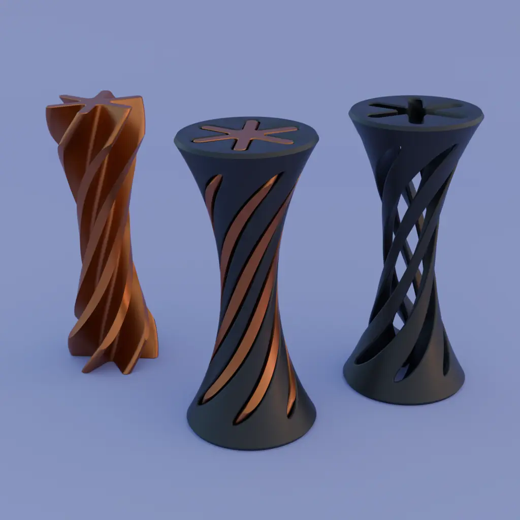 Spiral Hourglass (Fidget Toy) — modelo 3D