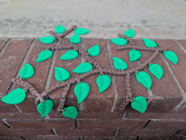 Print-in-place Flexi Vine — modelo 3D