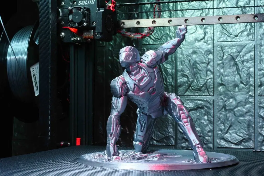 Iron Man MK42 Landing Pose Support Free Remix — modelo 3D