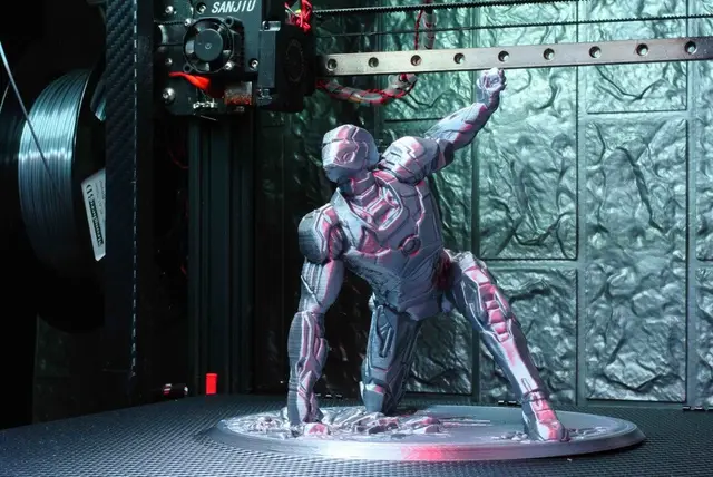 Iron Man MK42 Landing Pose Support Free Remix — modelo 3D
