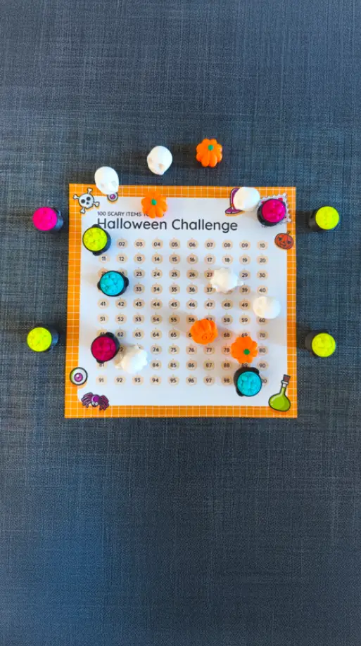 The 100 Hidden Halloween 🎃💀 + Printable PDF 📝✨ Halloween Game! — modelo 3D