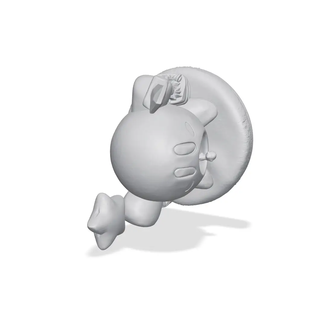 Chibi Kirby Nintendo | Multicolour & Single Colour — modelo 3D