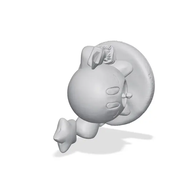 Chibi Kirby Nintendo | Multicolour & Single Colour — modelo 3D