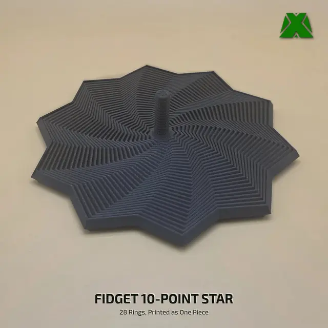 Fidget 10-Point Star — modelo 3D