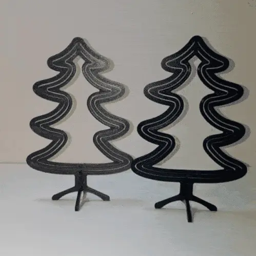 Spinning Christmas tree - Table top decoration — modelo 3D