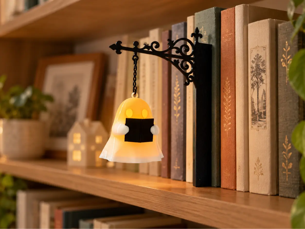 Bookshelf Ghost — modelo 3D