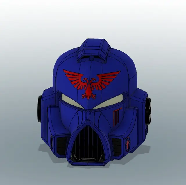 Space Marine Helmet - Wearable — modelo 3D