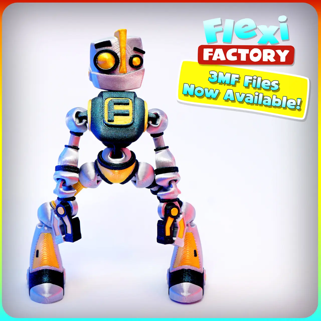 Free Model: FLEXI FACTORY PRINT-IN-PLACE FOKOBOT 2.0 ( robot ) — modelo 3D