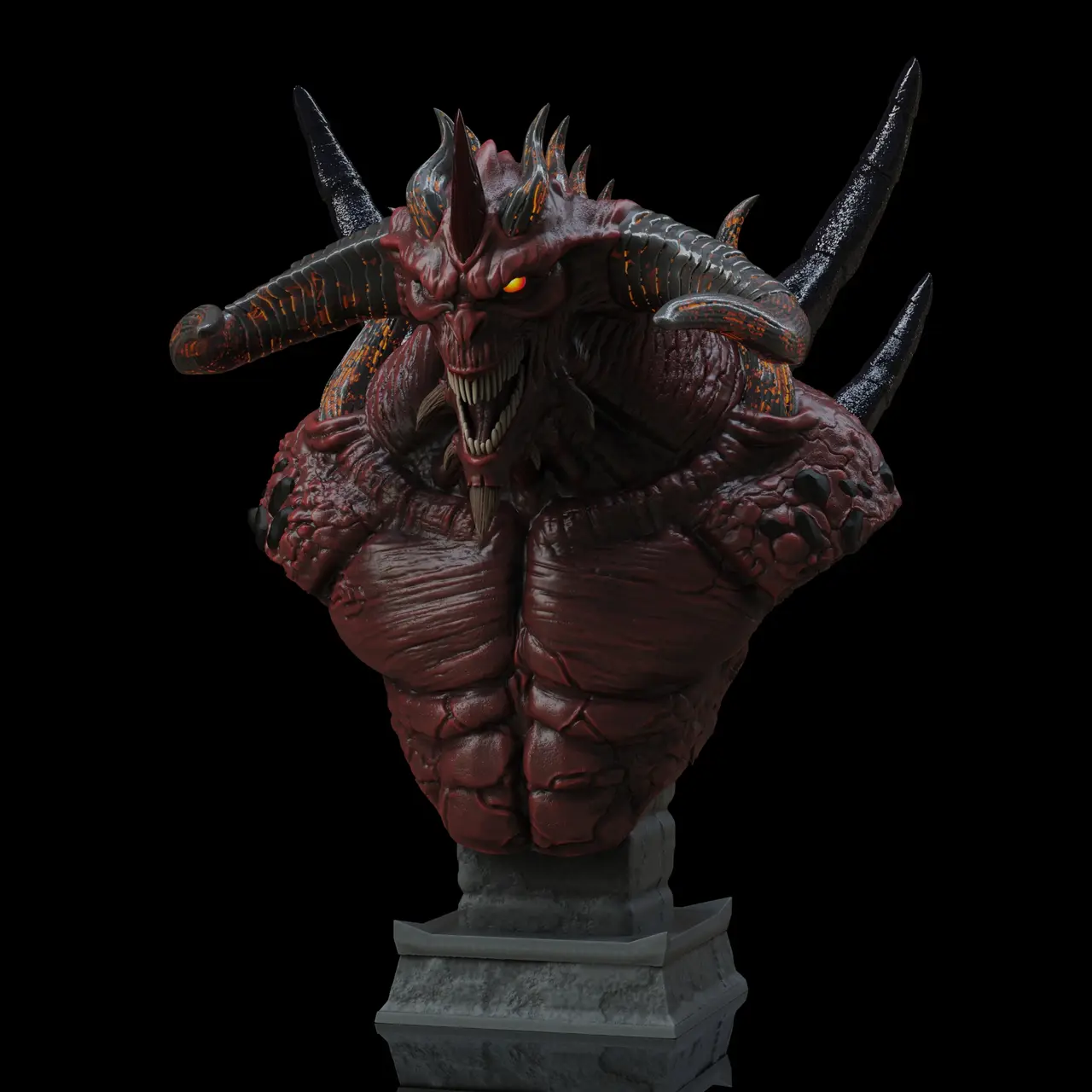 Diablo Bust — modelo 3D
