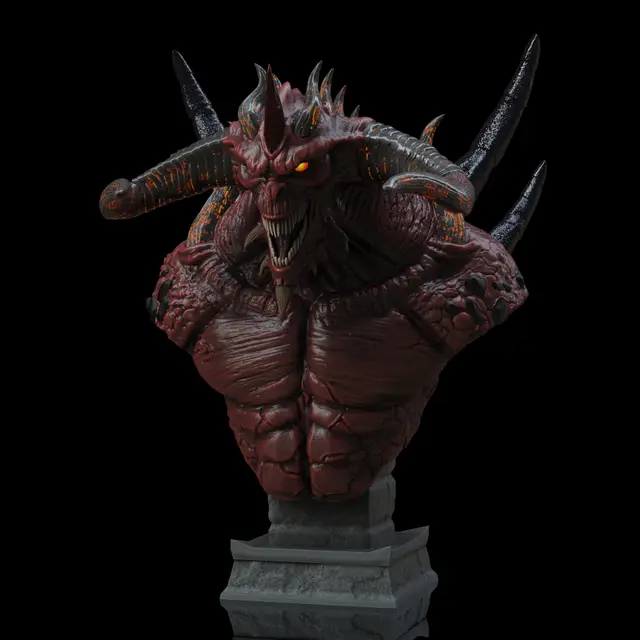 Diablo Bust — modelo 3D