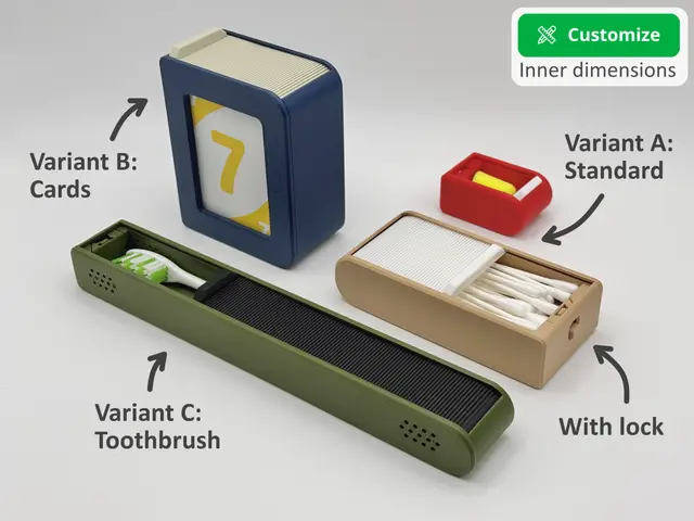 Parametric Sliding Case with Lock (V3) — modelo 3D