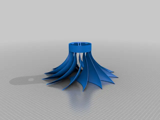 Turbine inspired lamp shade — modelo 3D