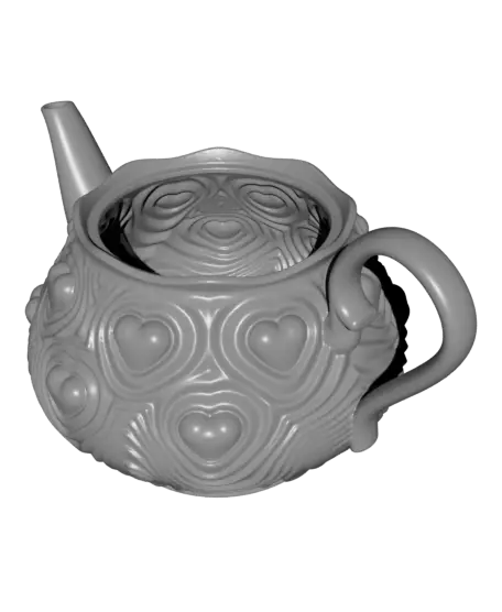 Heartbeat Tea Set (Teapot and Lid) — modelo 3D
