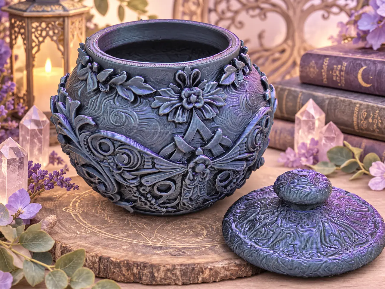 Gothic Barock Dose mit Deckel — modelo 3D