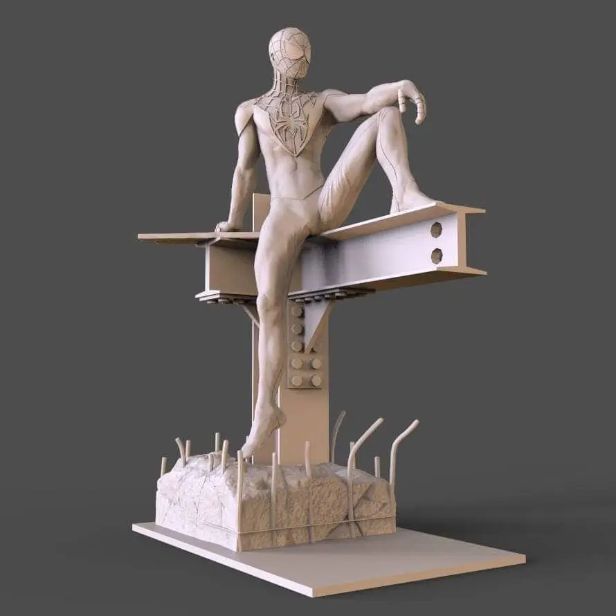 spider man Miles — modelo 3D