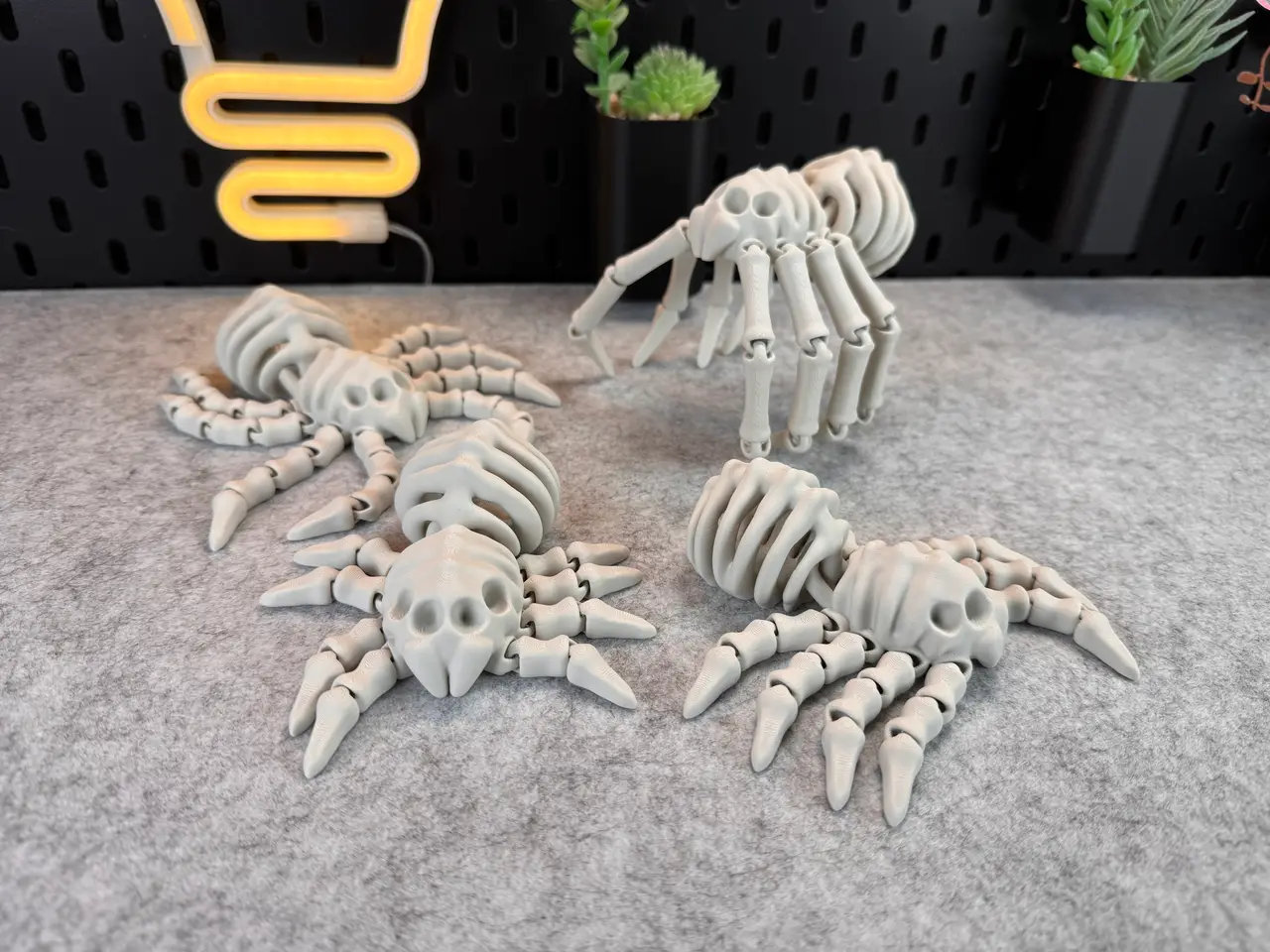 Flexi Skeleton Spider V2 — modelo 3D