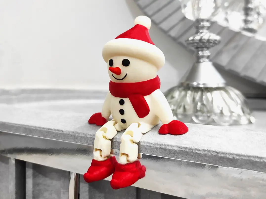 Articulated Christmas Snowman — modelo 3D