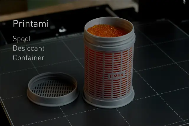 Desiccant Spool Container with a twist — modelo 3D