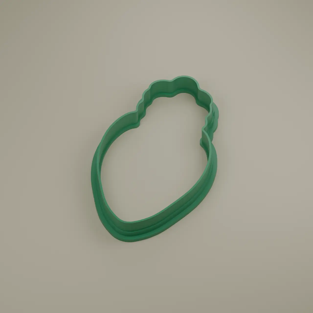 Christmas Light Bulb Cookie Cutter — modelo 3D